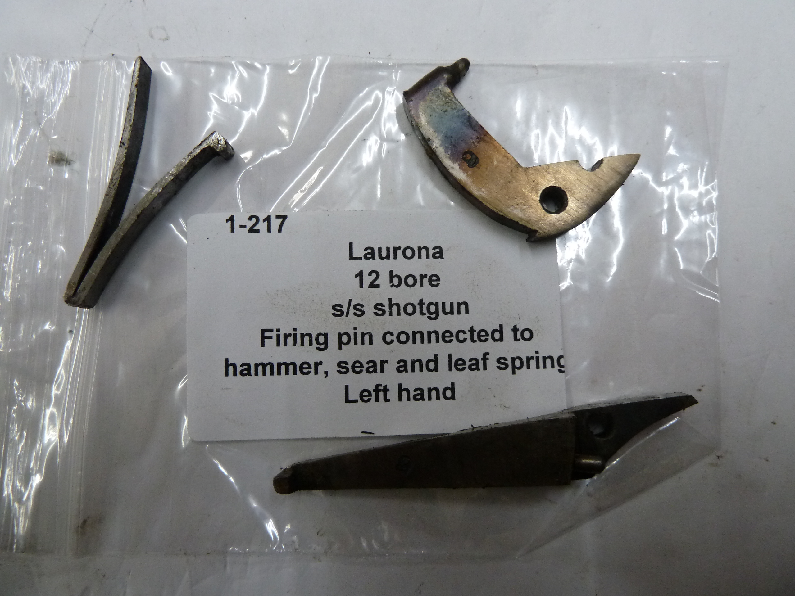 1-217 Laurona 12 bore ss shotgun firing pin connected to hammer