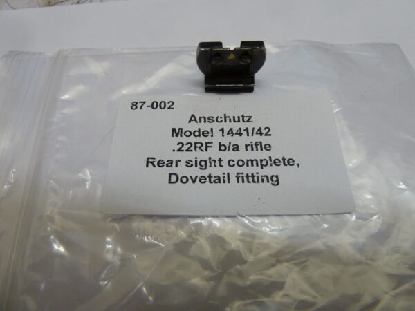87-002 Anschutz 1441-42 rear sight Anschutz 1441/42 Rear sight