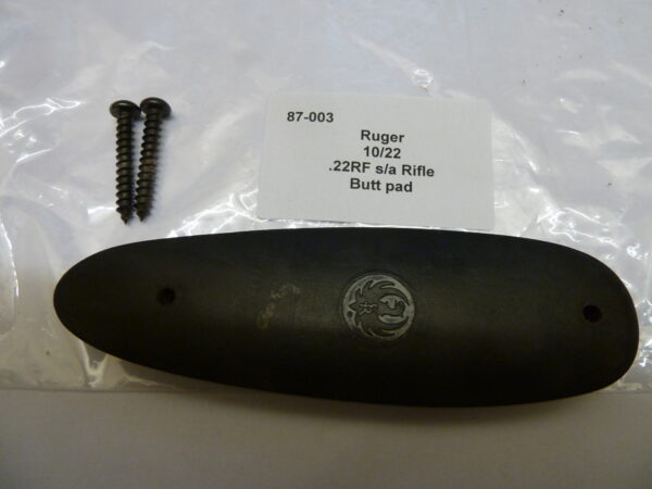 87-003 Ruger 10-22 .22 sa rifle butt pad (1) Ruger 10/22 semi auto rifle butt pad