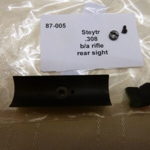 Steyr .308 bolt action rifle rear sight