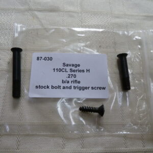 Savage 110CL rifle stock bolt and trigger screw