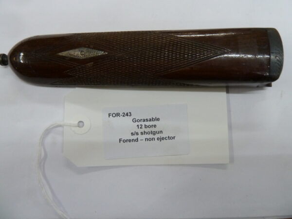 FOR-243 Gorasable 12 bore ss shotgun forend (1) Gorasable 12 bore side by side forend
