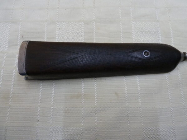 Belgium 12 bore side by side shotgun forend