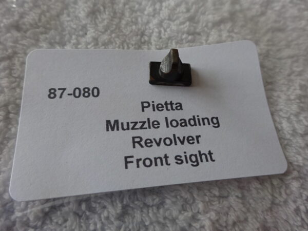 Pietta .44 muzzle loading revolver trigger front sight