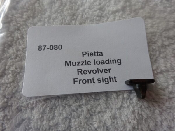 Pietta .44 muzzle loading revolver trigger front sight