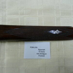Spanish 12 gauge side by side shotgun forend