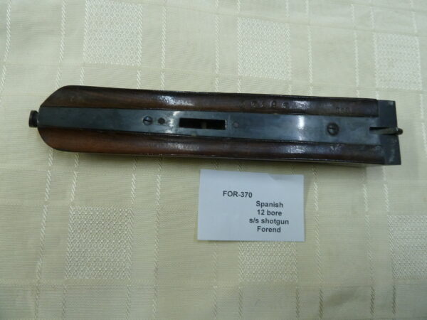 Spanish 12 gauge side by side shotgun forend