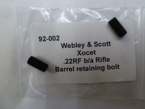 Webley & Scott Xocet barrel retaining bolt