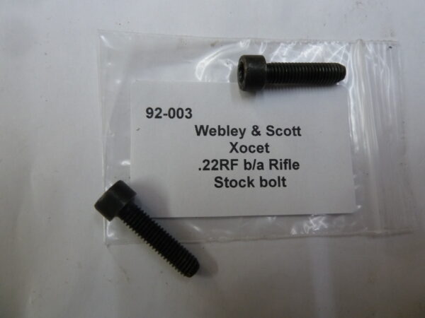 Webley & Scott Xocet stock bolt