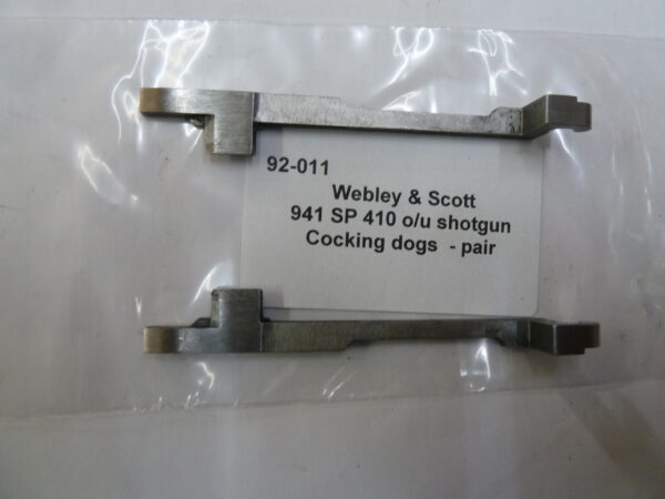 Webley & Scott 941 SP shotgun cocking dogs