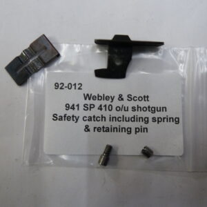 Webley & Scott 941 SP shotgun safety catch