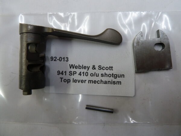 92-013 WEbley & Scott 941 SP 410 ou shotgun top lever mechanism Webley & Scott 941 SP shotgun top lever mechanism