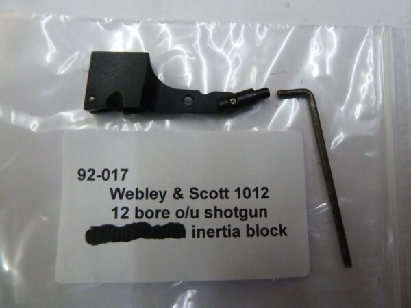 Webley & Scott 1012 shotgun inertia block