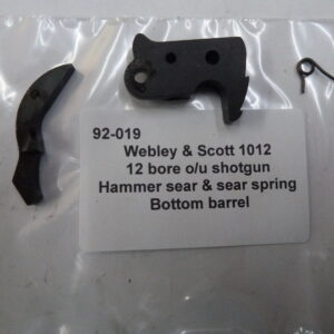 Webley & Scott 1012 shotgun hammer bottom barrel