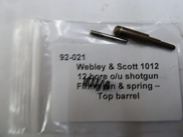 Webley & Scott 1012 shotgun firing pin top barrel