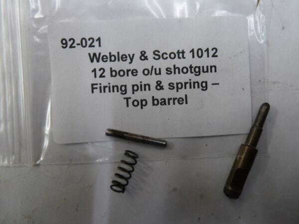 Webley & Scott 1012 shotgun firing pin top barrel