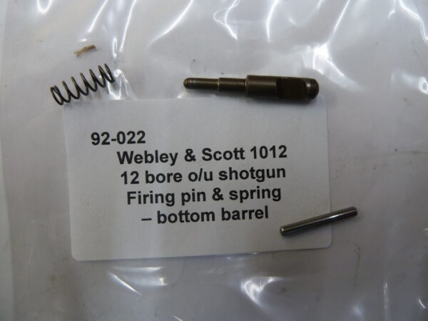 Webley & Scott 1012 shotgun firing pin bottom barrel