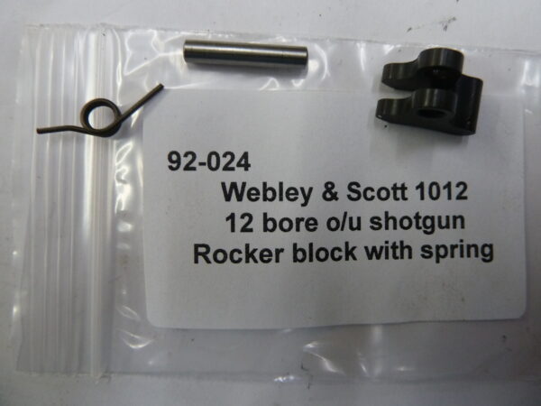 92-024 Webley & Scott 1012 12 bore ou shotgun rocker block Webley & Scott 1012 shotgun rocker block