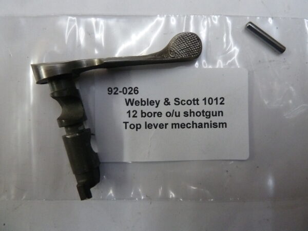 92-026 Webley & Scott 1012 12 bore ou shotgun top lever mechanism Webley & Scott 1012 shotgun top lever mechanism