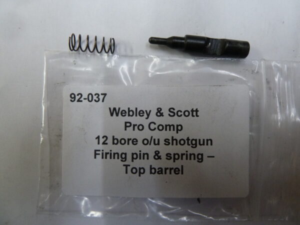 92-037 Webley & Scott pro comp firing pin top barrel Webley & Scott Pro Comp firing pin top barrel
