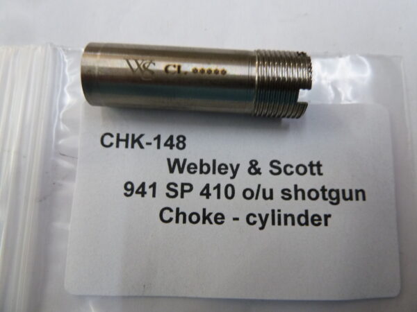 Webley & Scott 941 SP shotgun choke cylinder