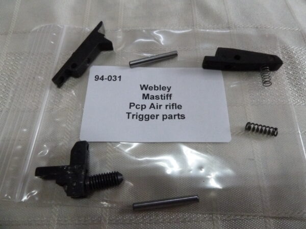 94-031 Webley Mastiff pcp Air Rifle trigger parts (1) Webley Mastiff trigger parts