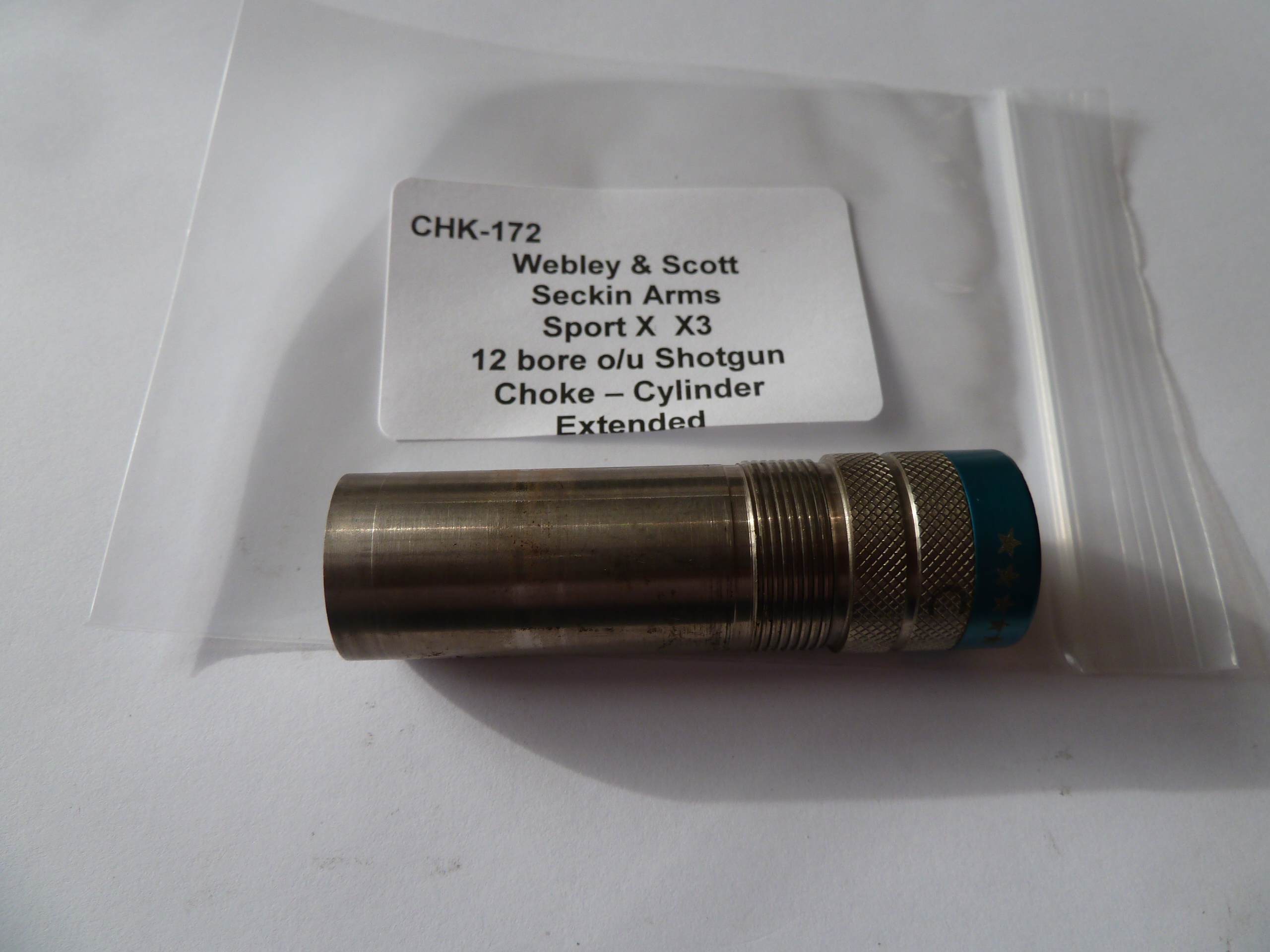 Webley & Scott Seckin Arms Sport X X3 cylinder choke