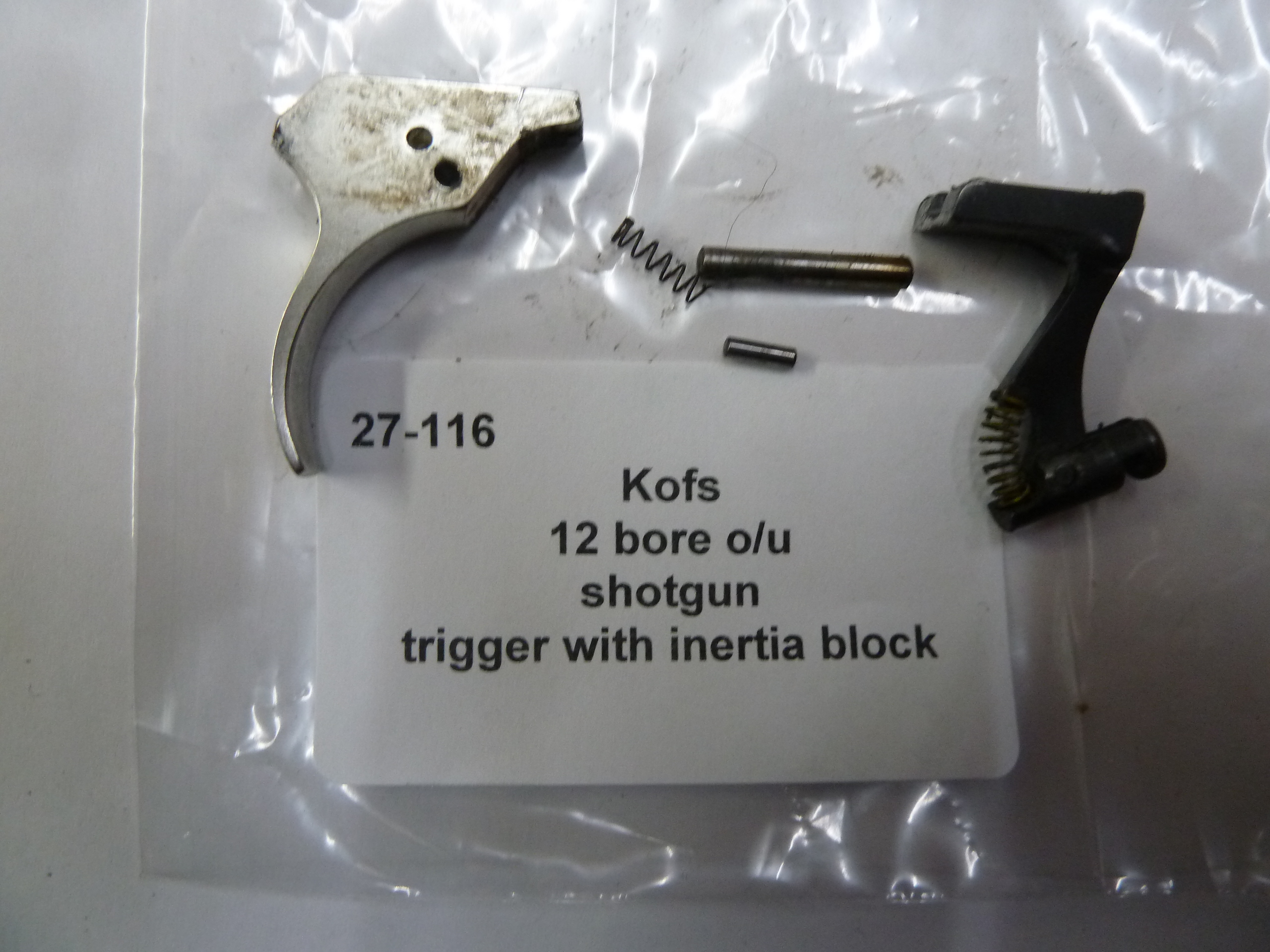 Kofs Sceptre SXE trigger with inertia block