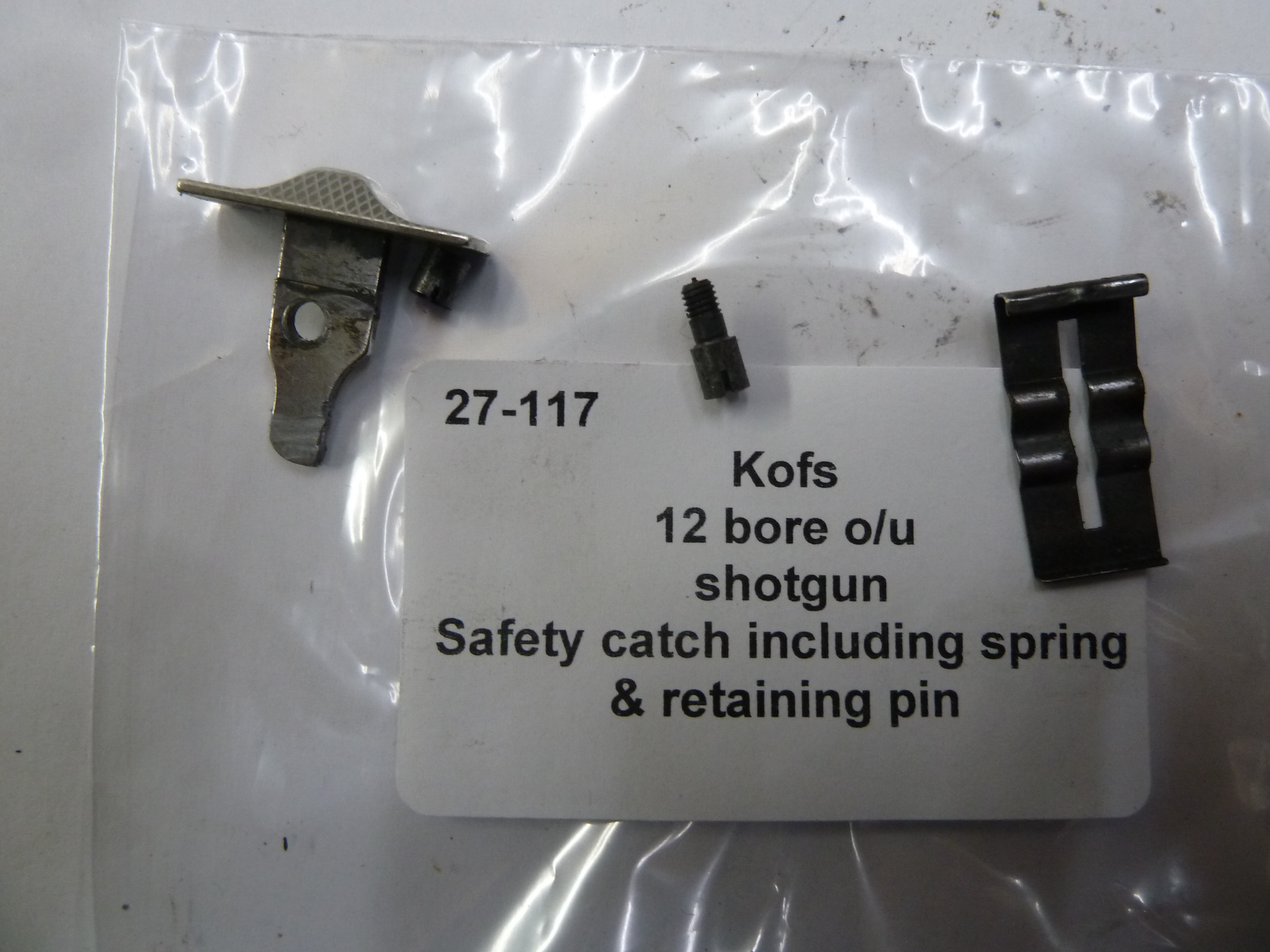 Kofs Sceptre SXE safety catch