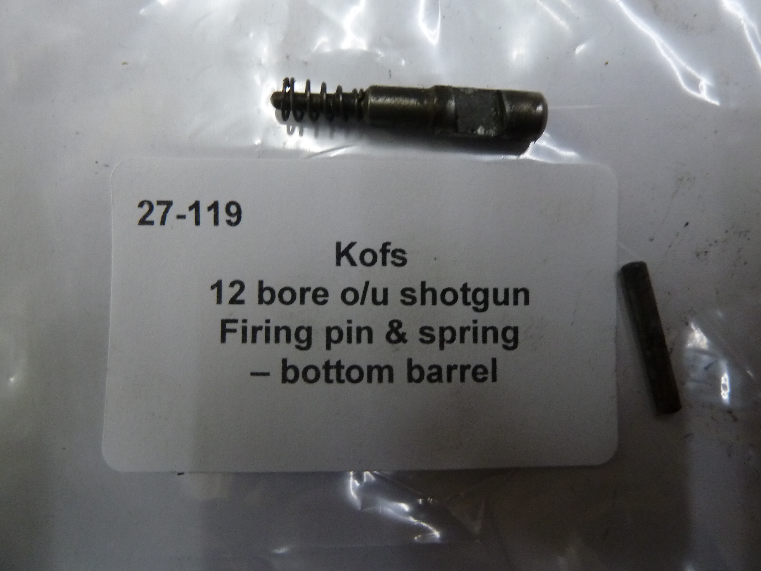Kofs Sceptre SXE firing pin bottom barrel