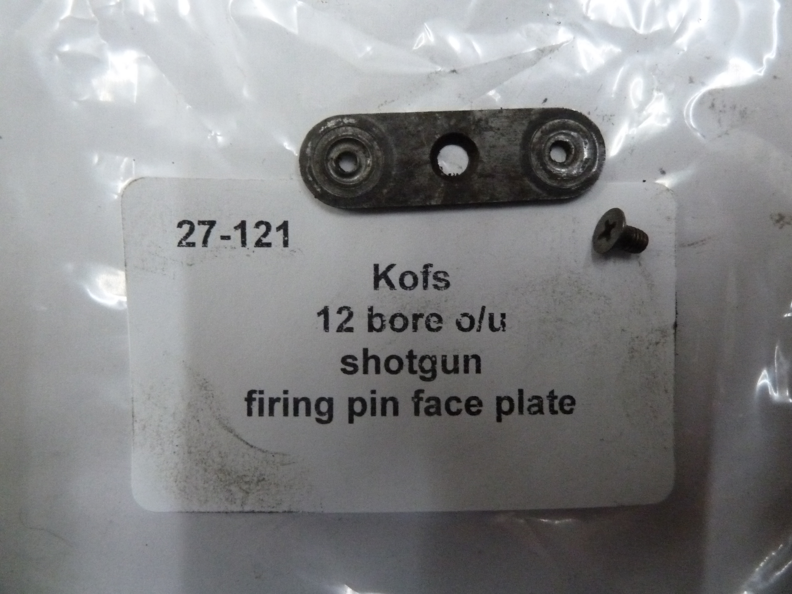 Kofs Sceptre SXE firing pin face plate