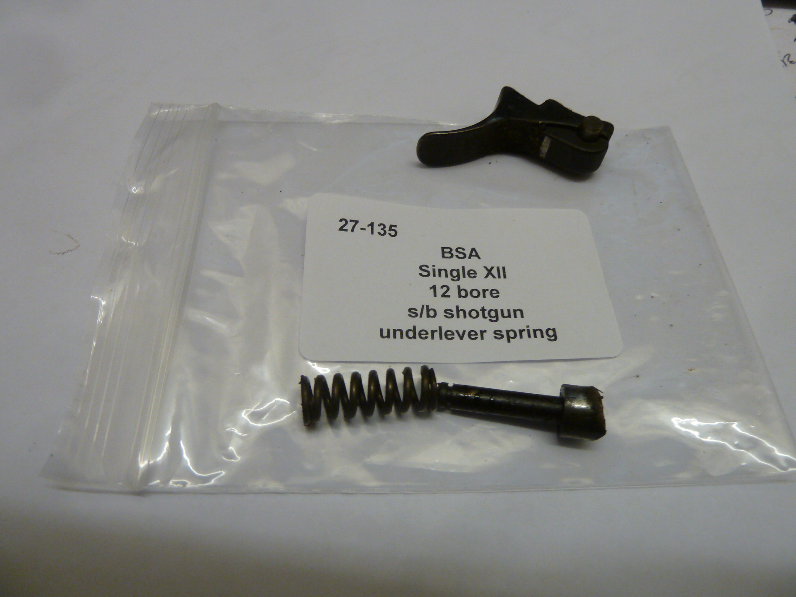 BSA Single XII under lever spring