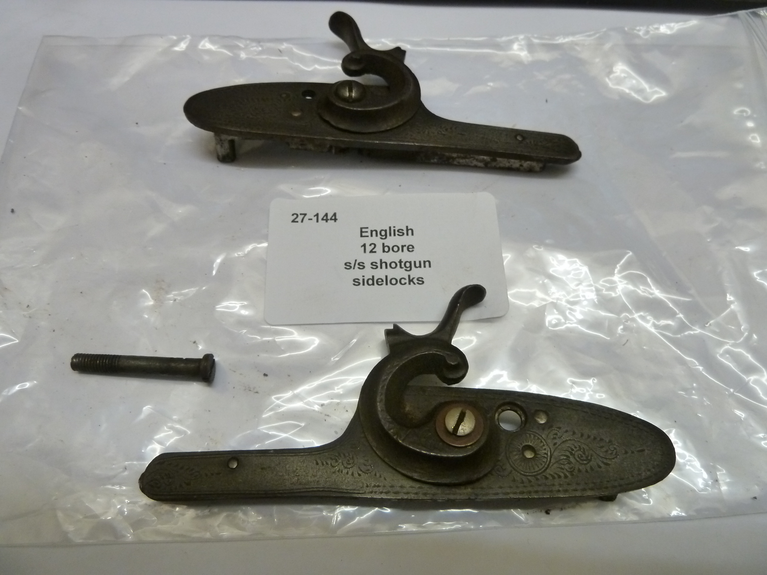 English 12 bore shotgun sidelocks