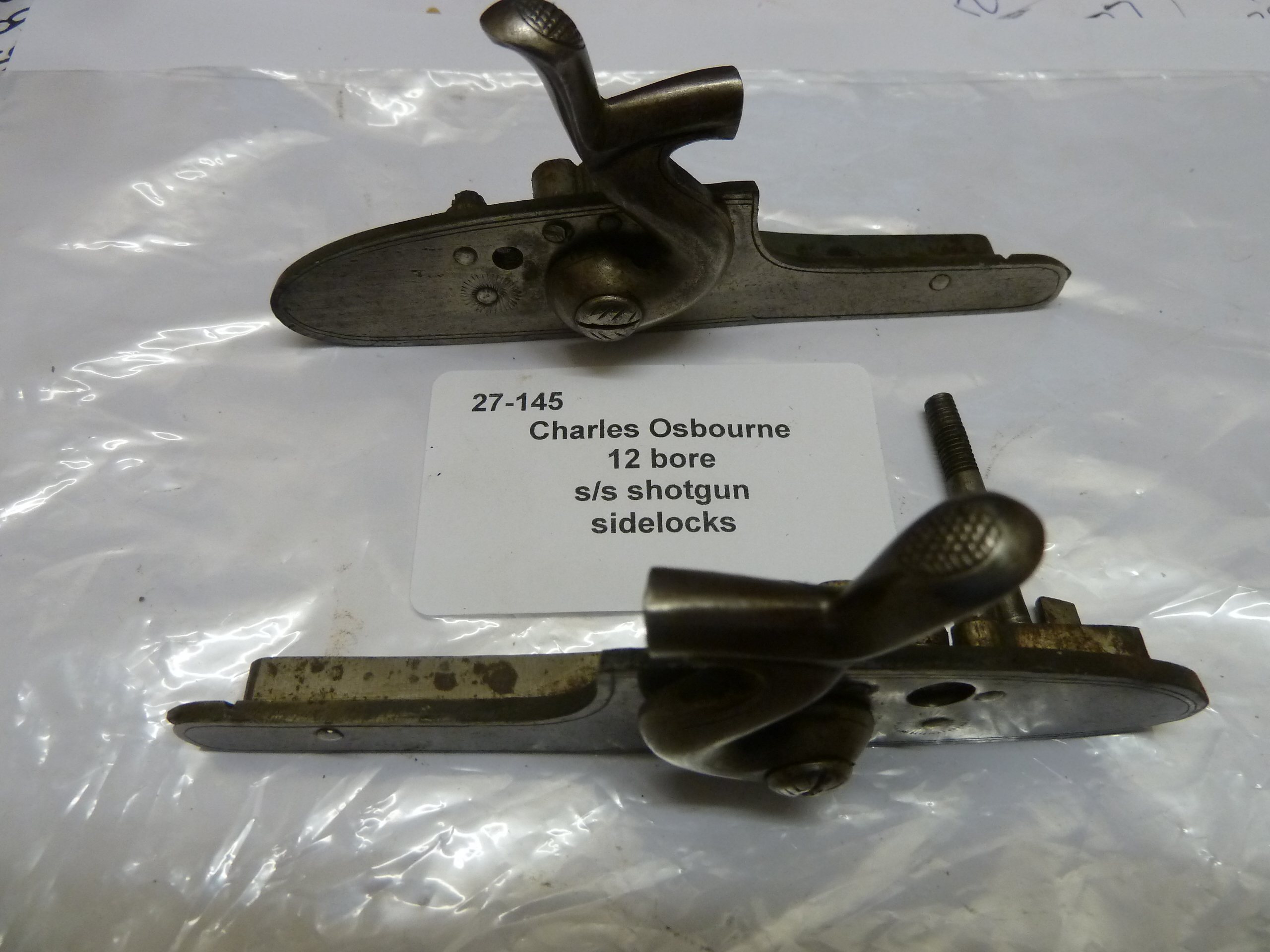 Charles Osbourne 12 bore shotgun sidelocks