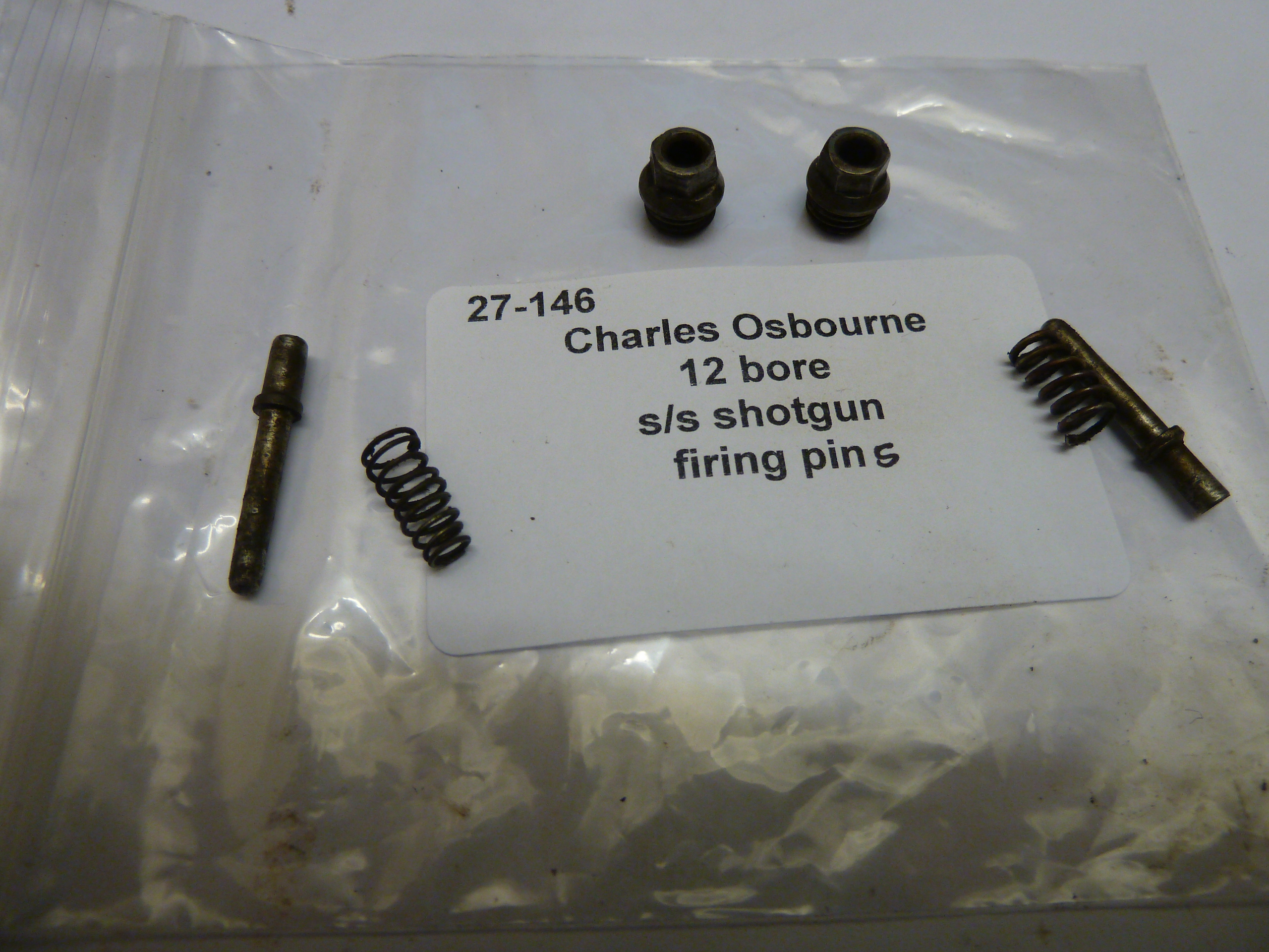 Charles Osbourne 12 bore shotgun firing pins