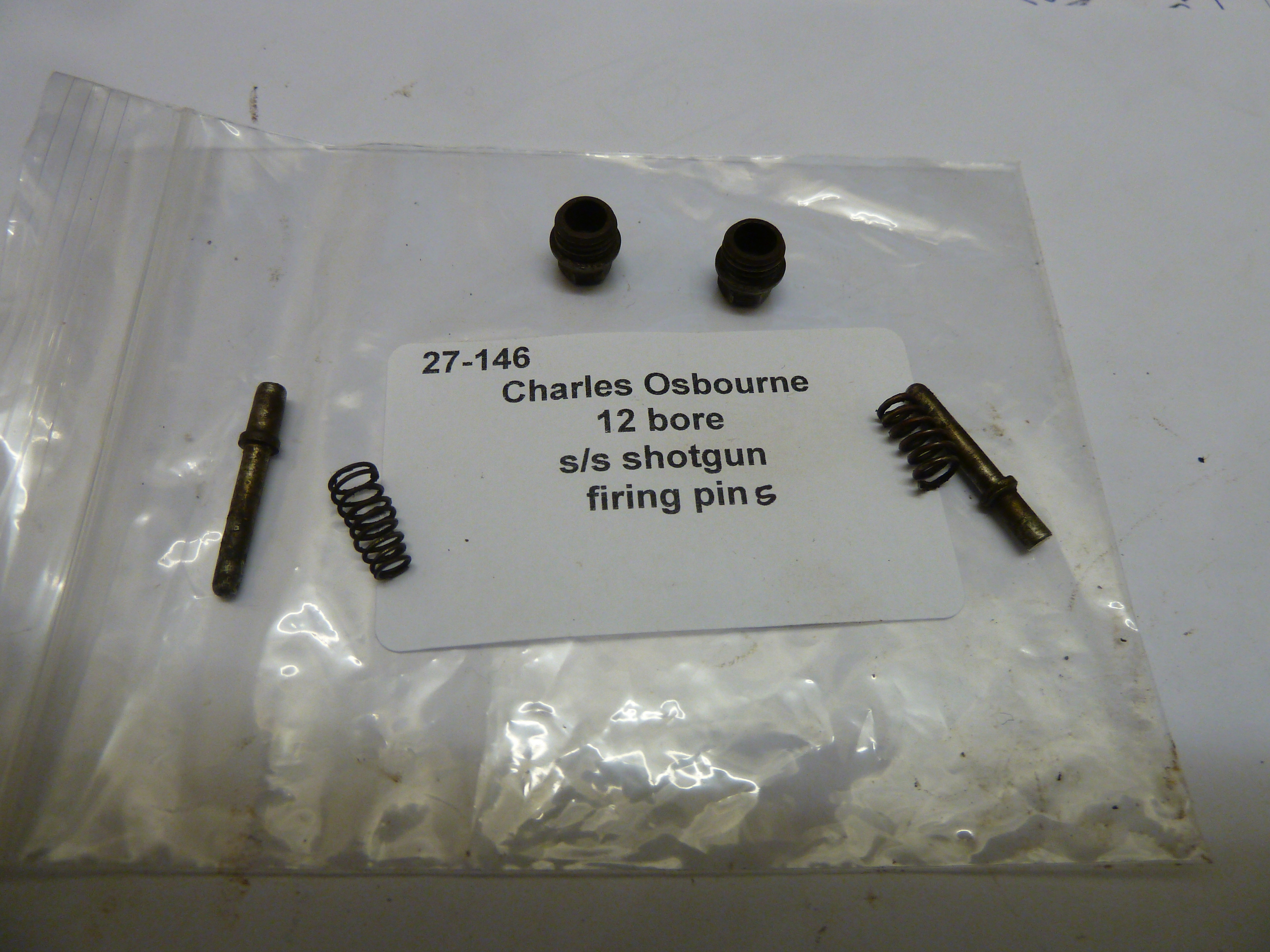 Charles Osbourne 12 bore shotgun firing pins
