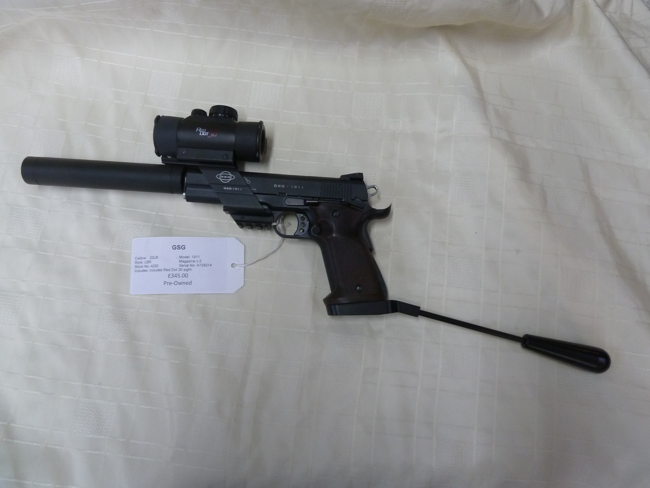 GSG 1911 .22LR Long barrel pistol