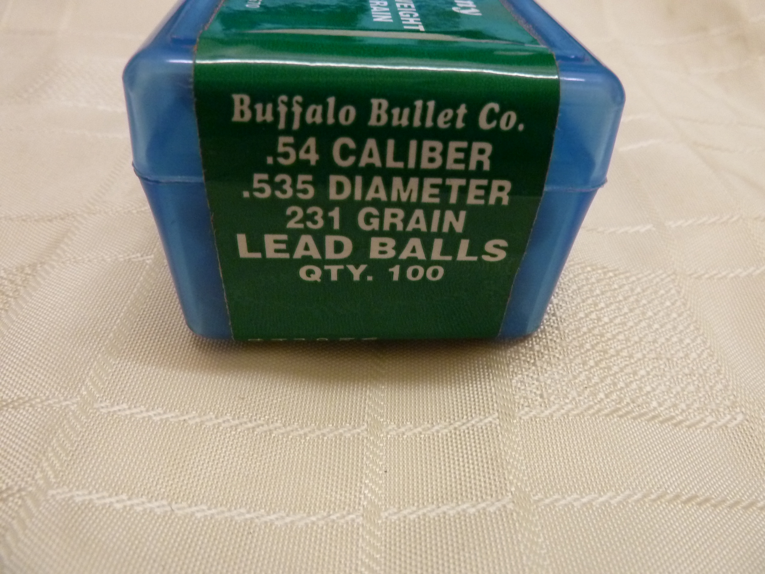 Buffalo 54 cal swagged lead balls
