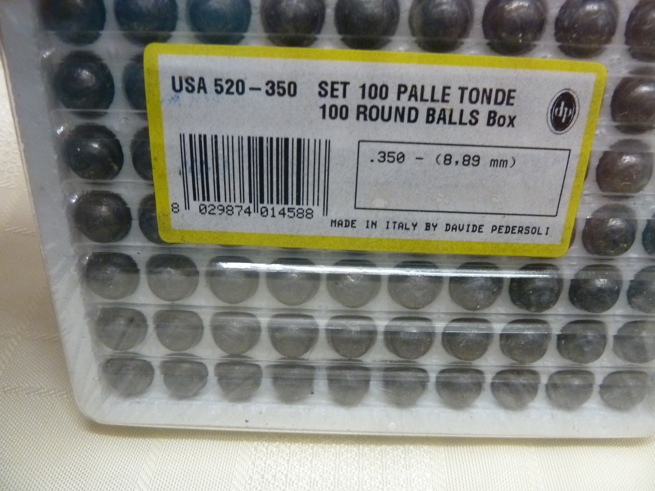 Pedersoli .350 round lead balls