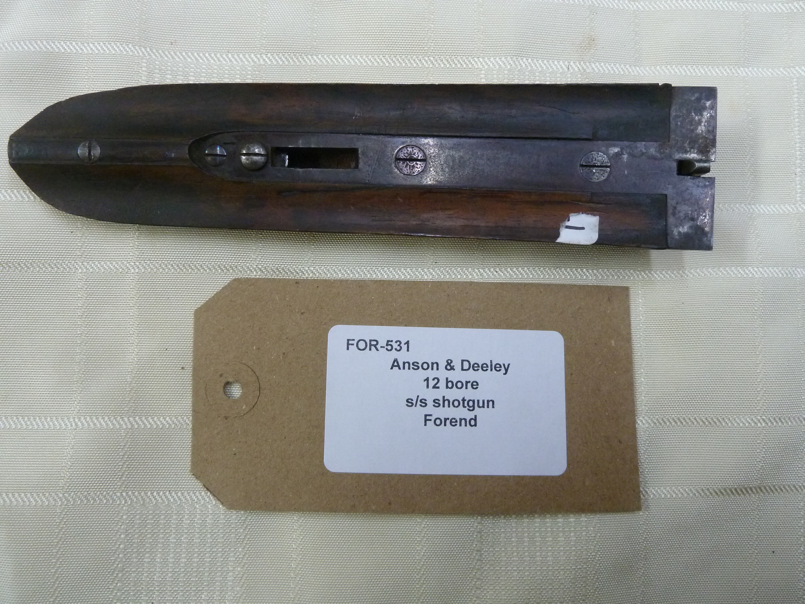 Anson & Deeley12 bore shotgun forend