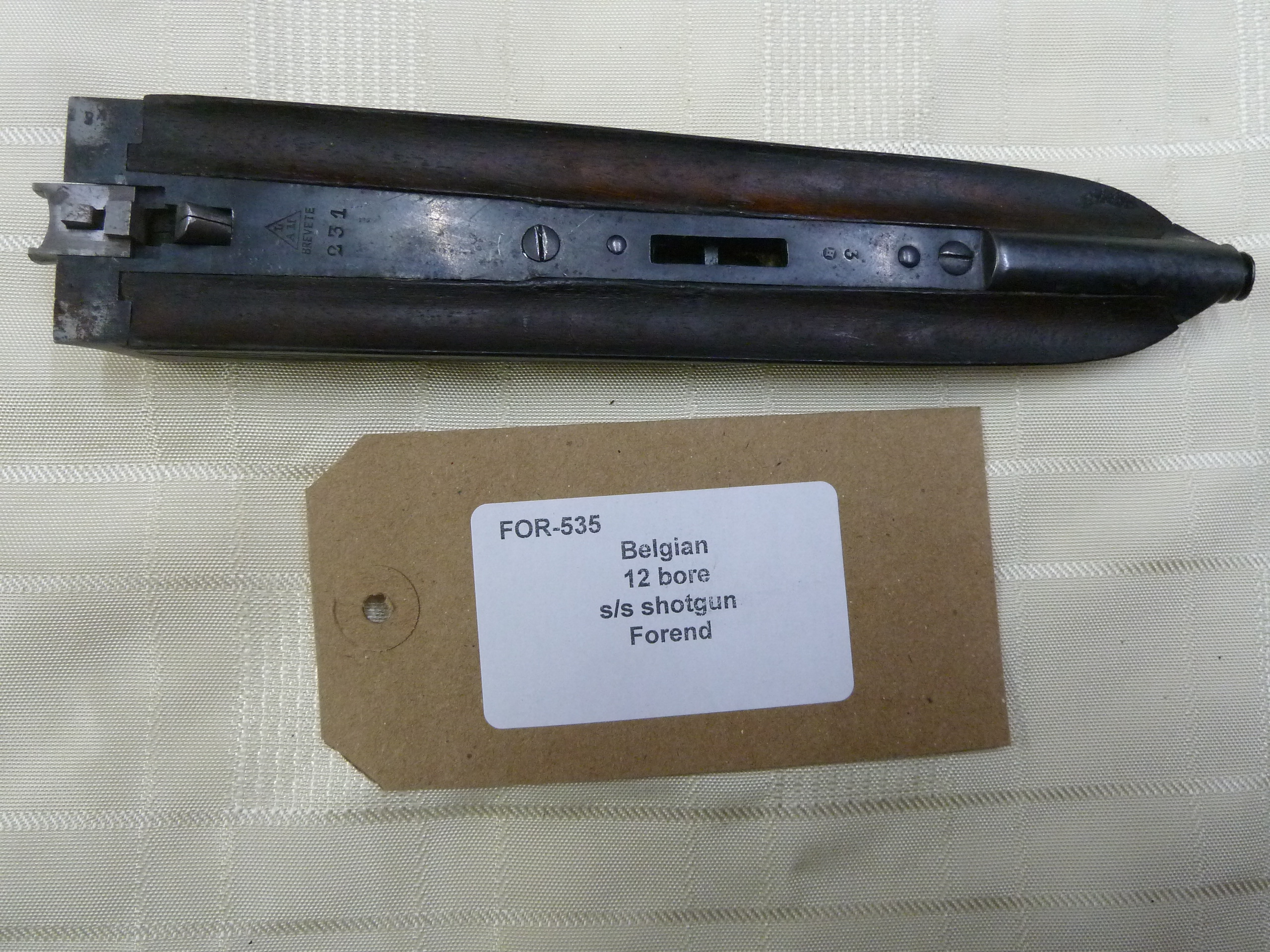 Belgian 12 bore shotgun forend