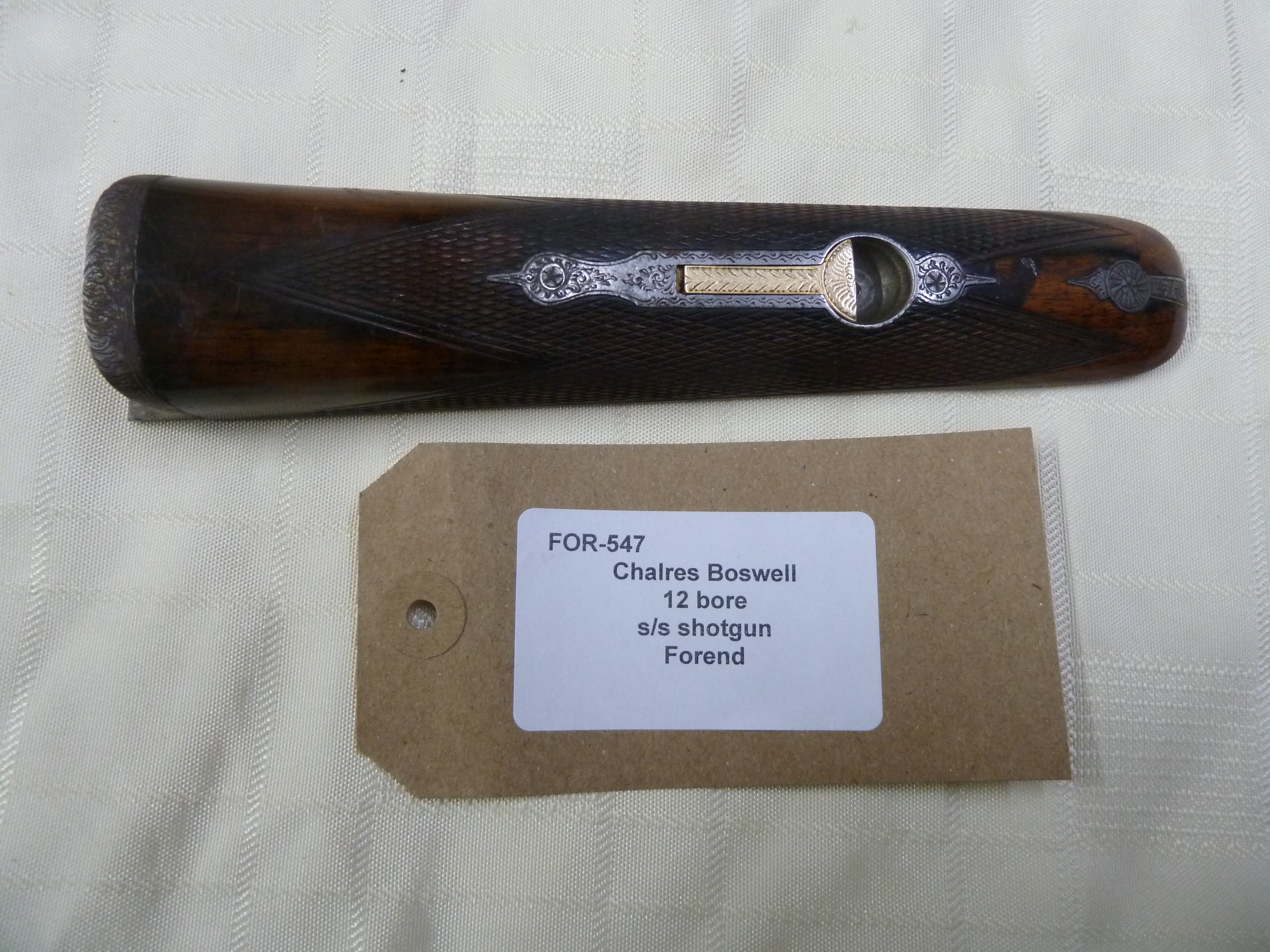 Charles Boswell 12 bore shotgun forend