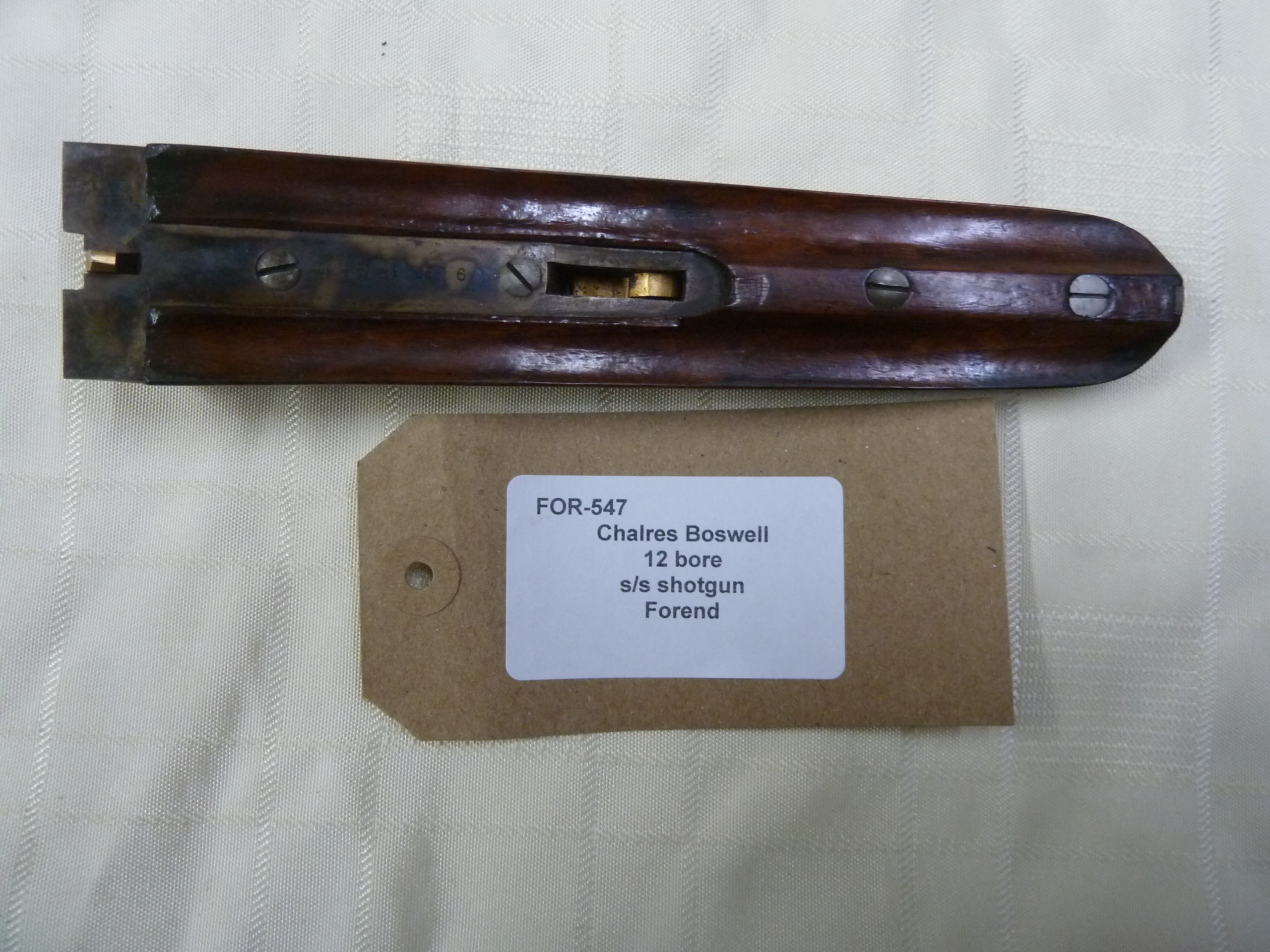 Charles Boswell 12 bore shotgun forend