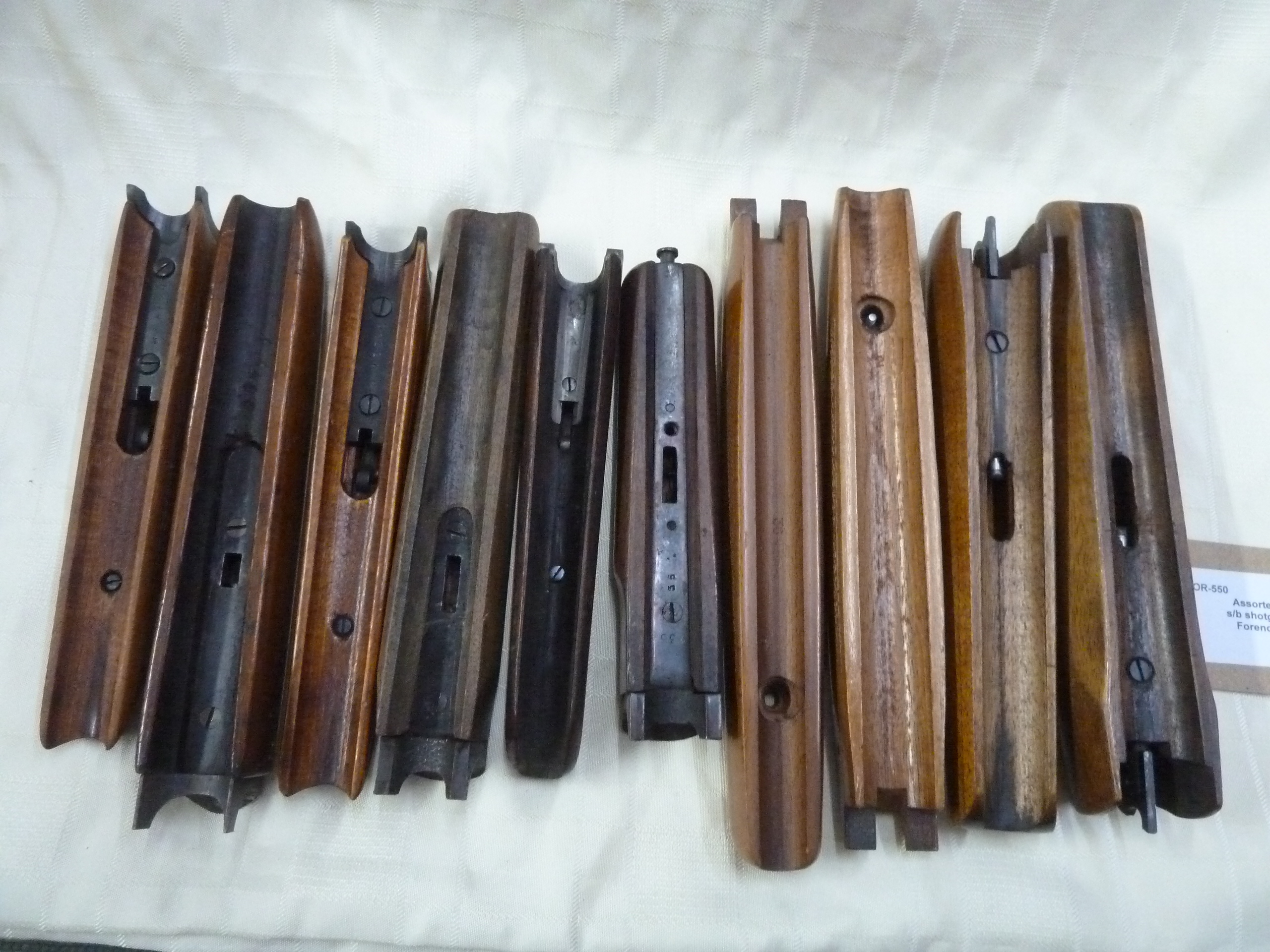 Mixed single barrel shotgun forends