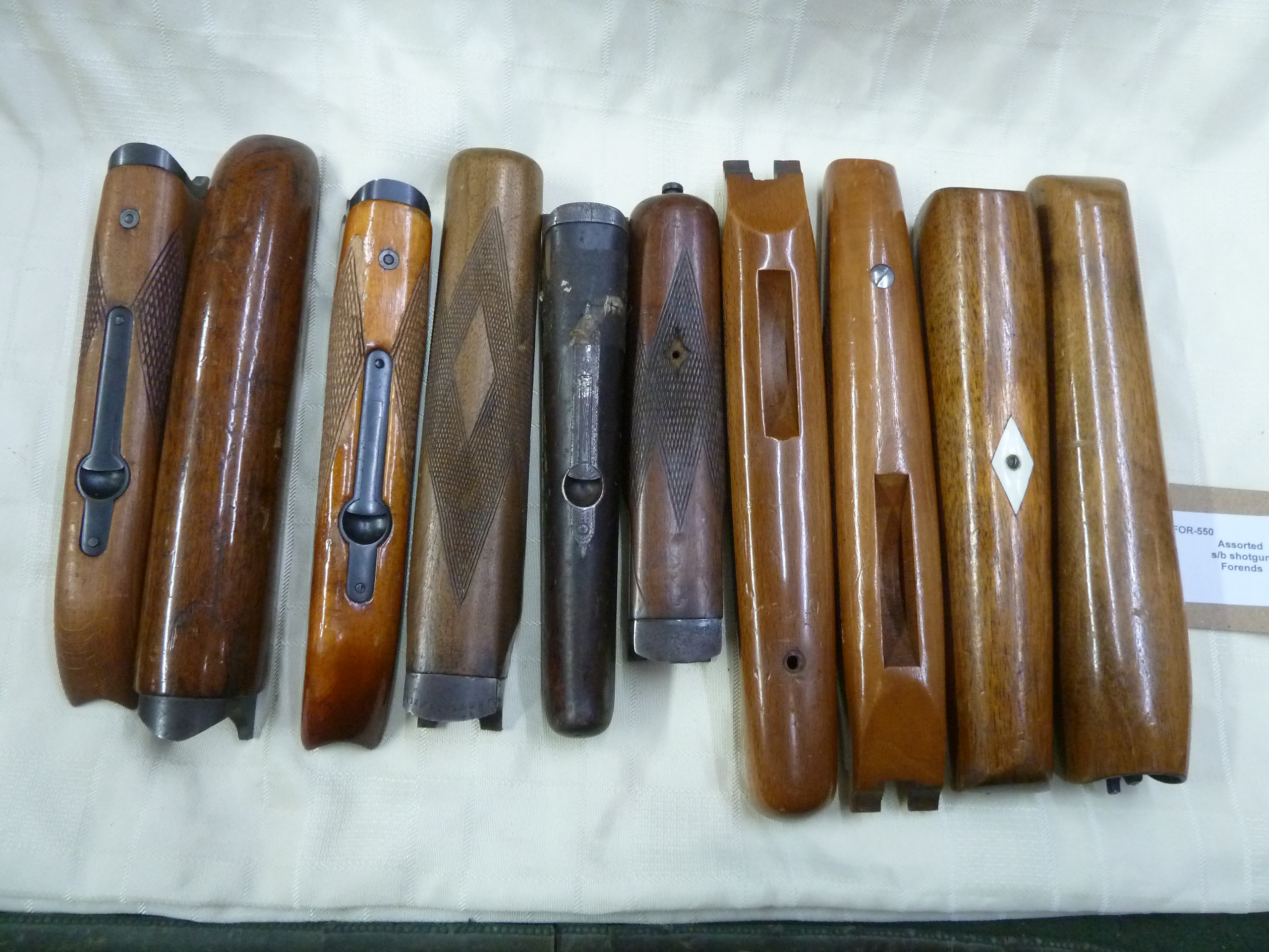 Mixed single barrel shotgun forends