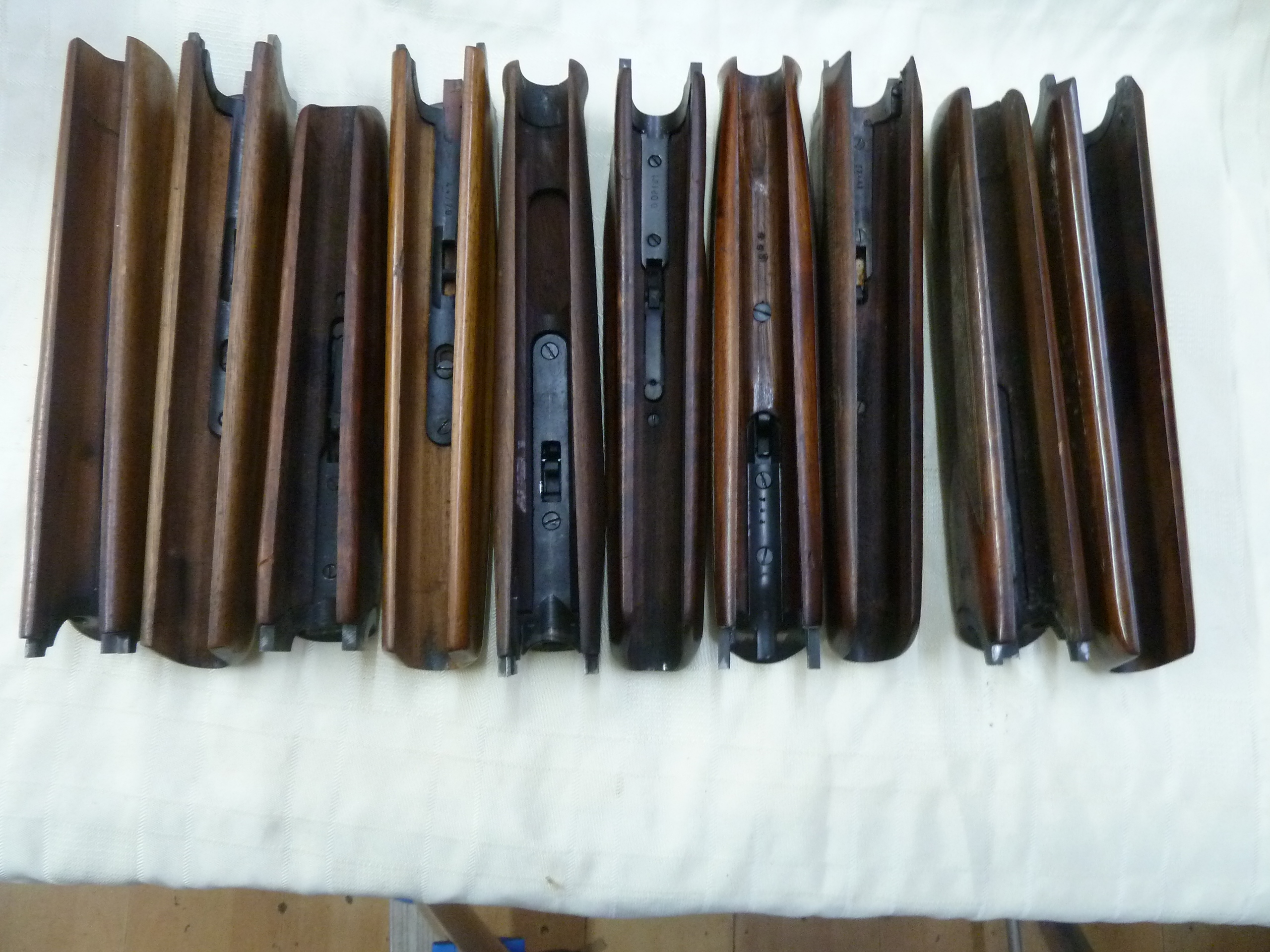 Assorted over and under shotgun forends