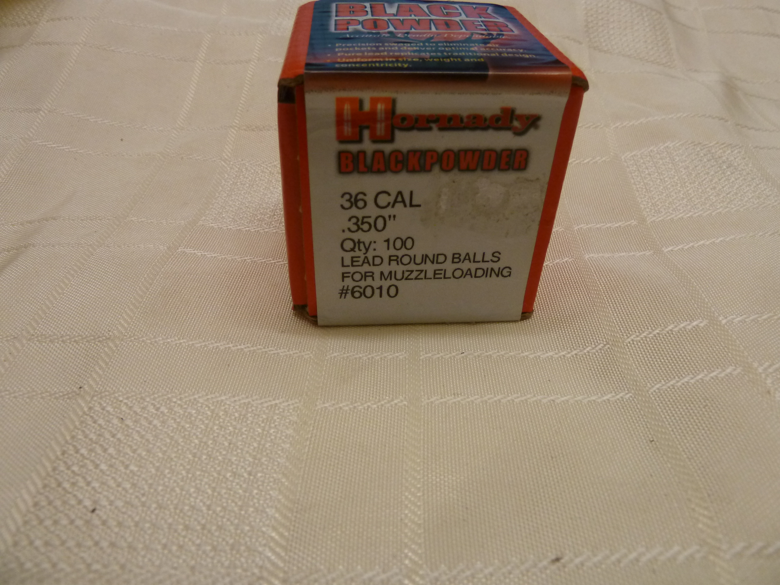Hornady 36 cal .350" lead round balls
