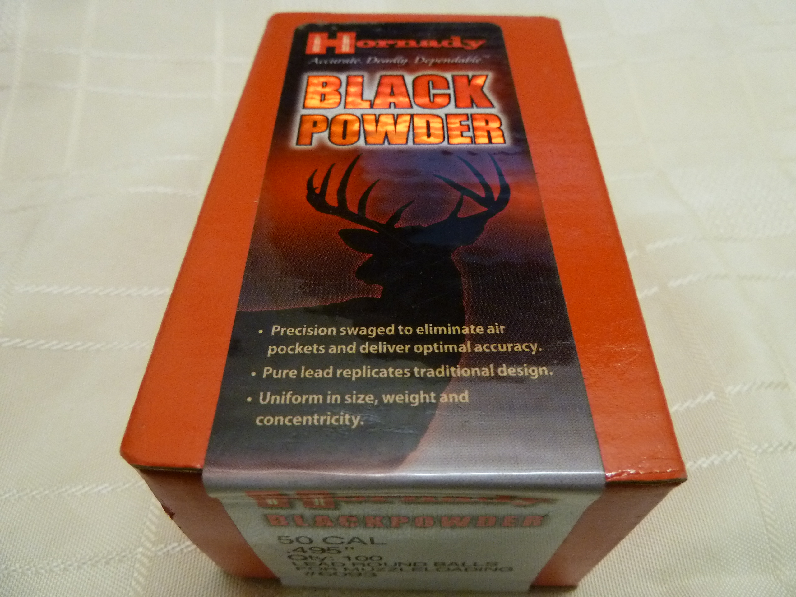 Hornady 36 cal .350" lead round balls