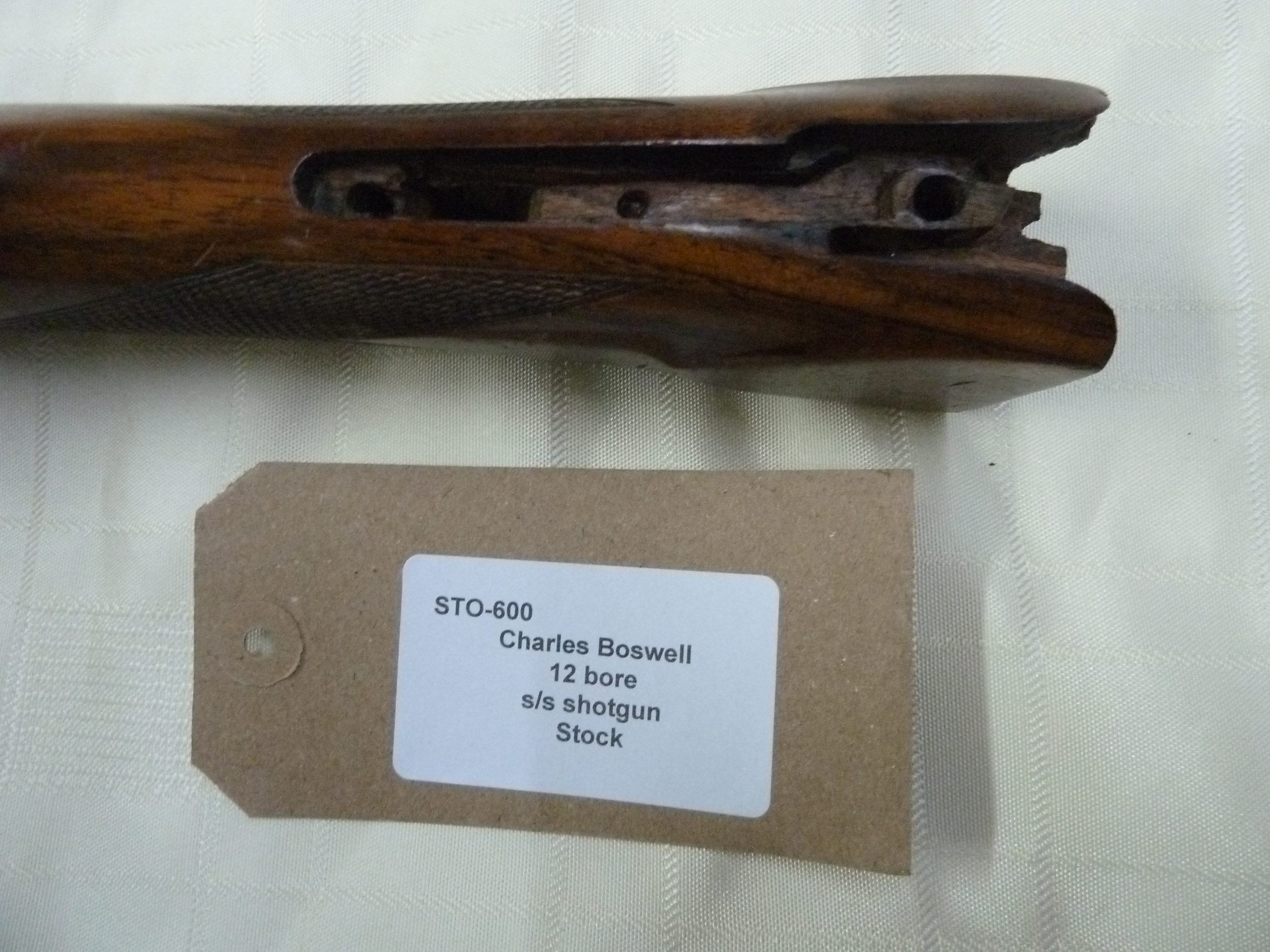 Charles Boswell 12 bore shotgun stock