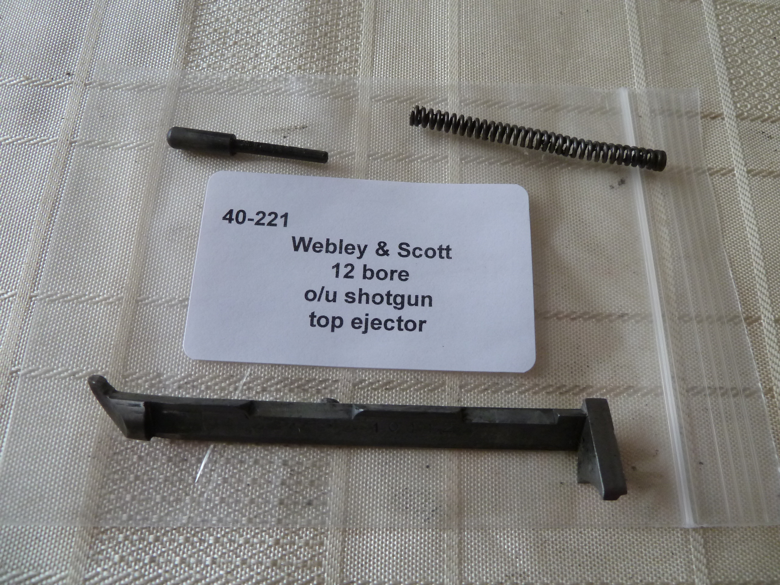 Webley & Scott 12 bore shotgun top ejector